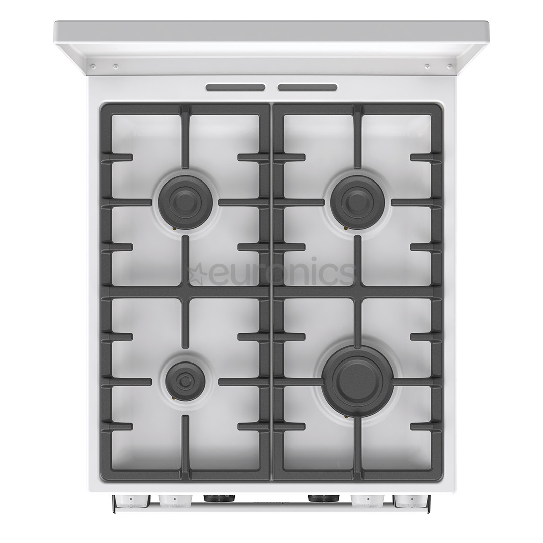 Gorenje, 70 L, width 50 cm, white - Gas cooker with electric oven