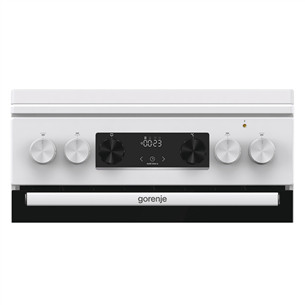 Gorenje, 70 L, width 50 cm, white - Gas cooker with electric oven