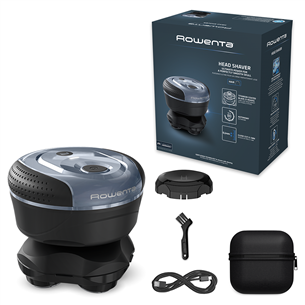 Rowenta GentleBald, Wet & Dry, black/blue - Head shaver