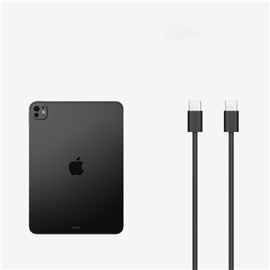 Apple iPad Pro 11", M5 (2025), 512 GB, WiFi + Cellular, läikiv, must - Tahvelarvuti