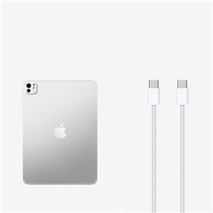 Apple iPad Pro 11", M5 (2025), 1 TB, WiFi + Cellular, läikiv, hõbe - Tahvelarvuti