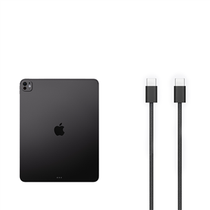 Apple iPad Pro 13”, M5 (2025), 2 TB, WiFi + Cellular, läikiv, must - Tahvelarvuti