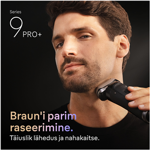 Braun Series 9 Pro+ Wet & Dry, станция SmartCare 6 в 1 и дорожный футляр PowerCase, темно-серый - Бритва