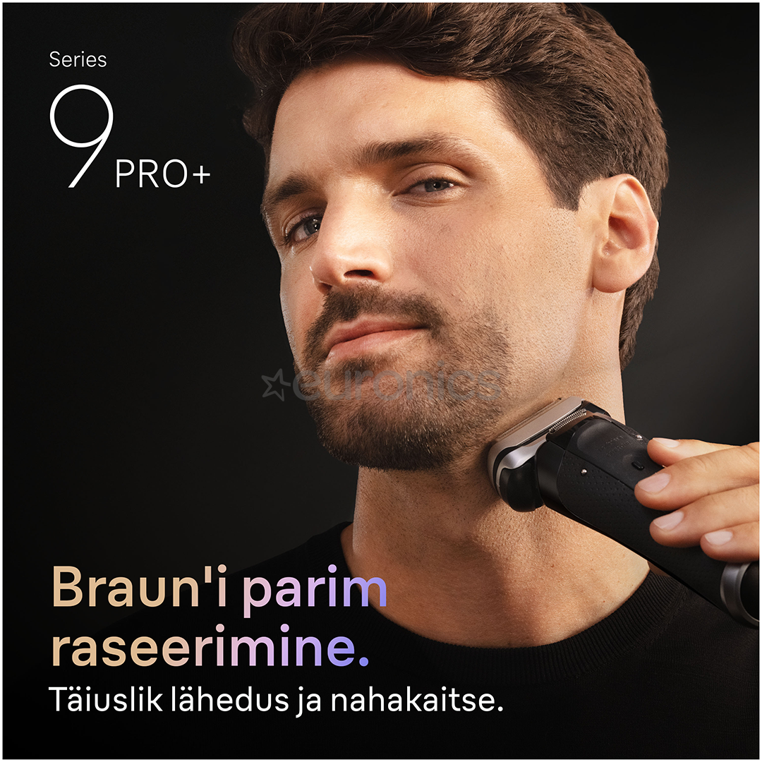 Braun Series 9 Pro+ Wet & Dry, станция SmartCare 6 в 1 и дорожный футляр PowerCase, темно-серый - Бритва