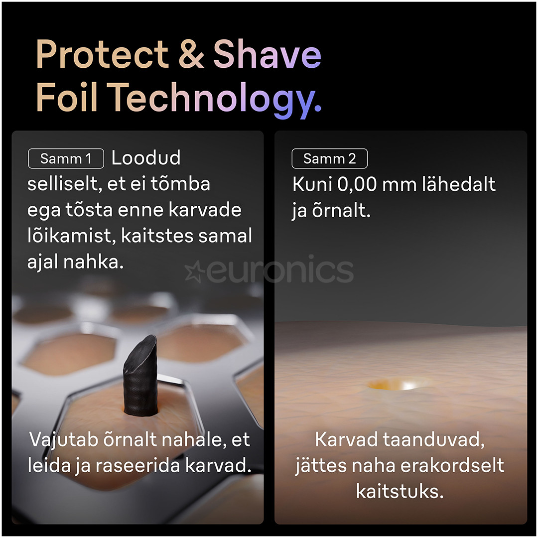 Braun Series 9 Pro+ Wet & Dry, 6-ühes SmartCare keskus ja PowerCase reisikarp, tumehall - Pardel