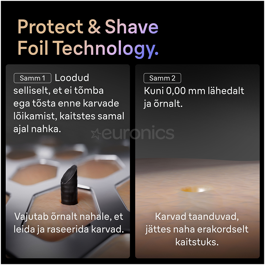 Braun Series 9 Pro+ Wet & Dry, станция SmartCare 6 в 1 и дорожный футляр PowerCase, темно-серый - Бритва