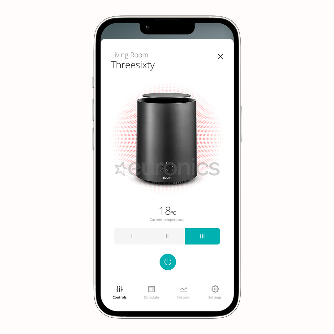 Duux Threesixty Gen2 1800 W, 30 m², grey - Heater and fan