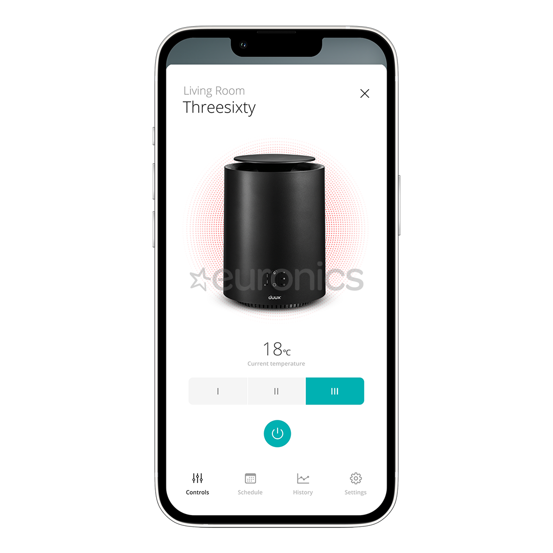 Duux Threesixty Gen2 1800 Вт, 30 м², черный - Термовентилятор  и вентилятор