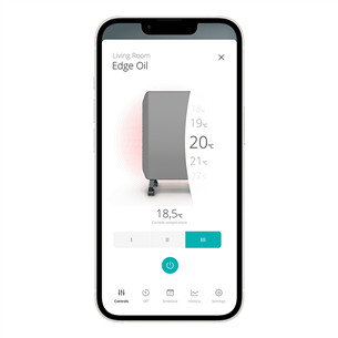 Duux Edge Oil, 2000 W, grey - Oil heater