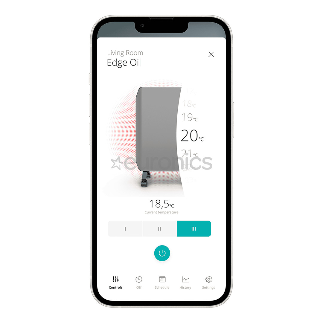 Duux Edge Oil, 2000 W, grey - Oil heater