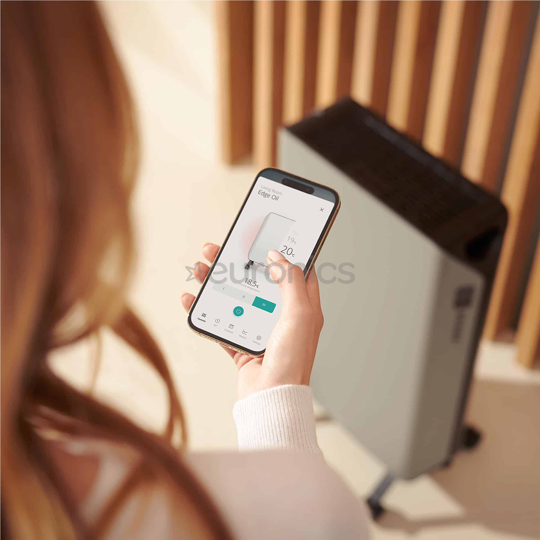 Duux Edge Oil, 2000 Вт, серый - Масляный радиатор