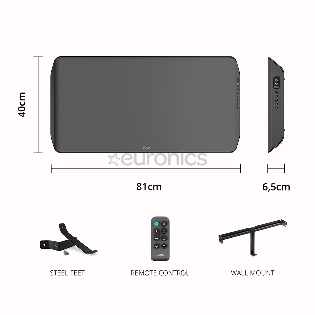 Duux Edge 2000 Smart 2000 W 30 m², grey - Convector