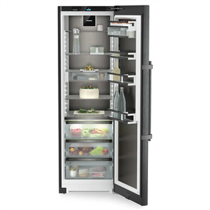 Liebherr Peak BioFresh, 386 L, height 186 cm, black stainless steel - Cooler