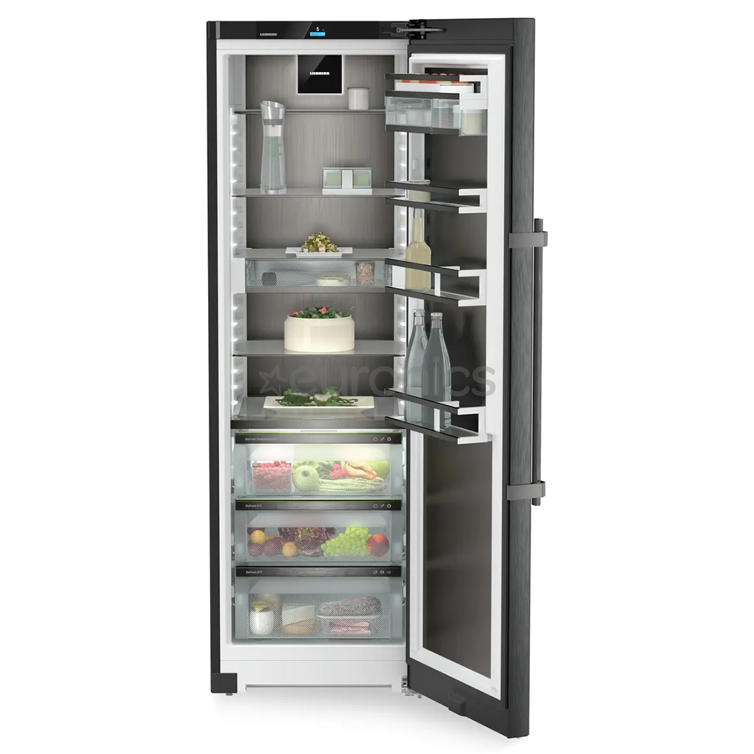 Liebherr Peak BioFresh, 386 10 л, высота 186 см, черная нержавеющая сталь - Холодильный шкаф