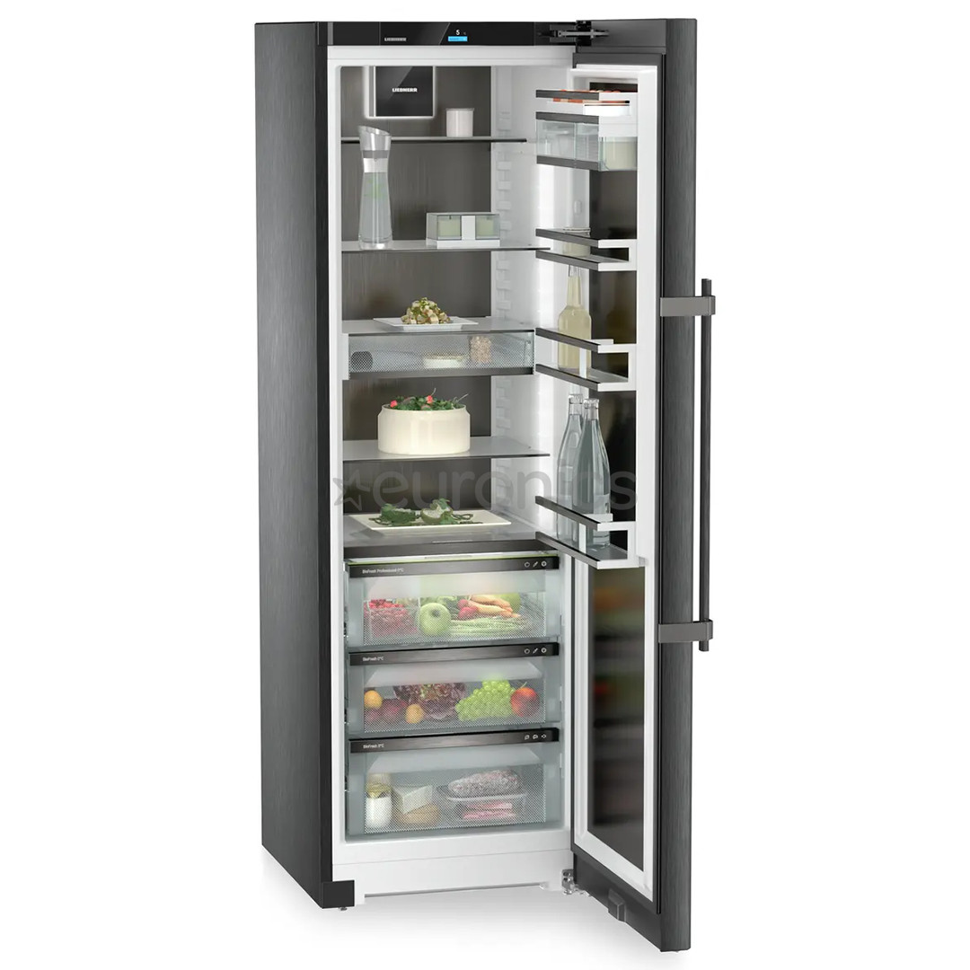 Liebherr Peak BioFresh, 386 L, height 186 cm, black stainless steel - Cooler