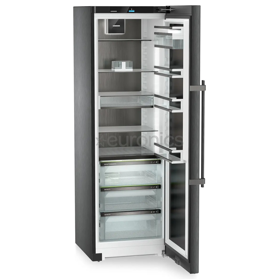 Liebherr Peak BioFresh, 386 L, height 186 cm, black stainless steel - Cooler