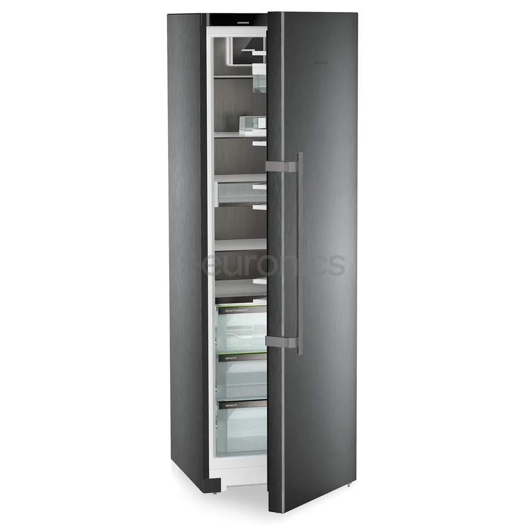 Liebherr Peak BioFresh, 386 10 л, высота 186 см, черная нержавеющая сталь - Холодильный шкаф