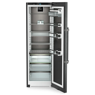 Liebherr Peak BioFresh, 386 10 л, высота 186 см, черная нержавеющая сталь - Холодильный шкаф
