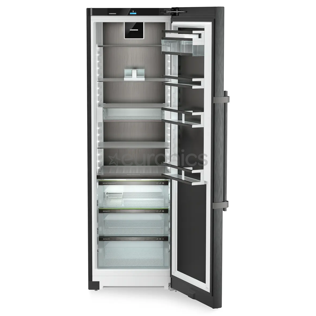 Liebherr Peak BioFresh, 386 10 л, высота 186 см, черная нержавеющая сталь - Холодильный шкаф