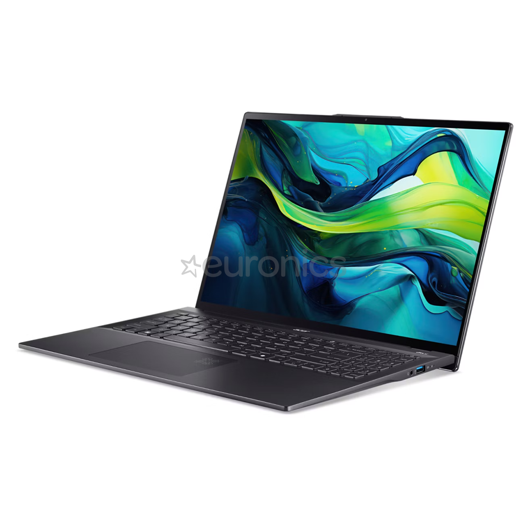 Acer Swift 16 AI OLED, 16'', WQXGA+, OLED, 120 Гц, Ultra 5, 16 ГБ, 512 ГБ, ENG, черный - Ноутбук