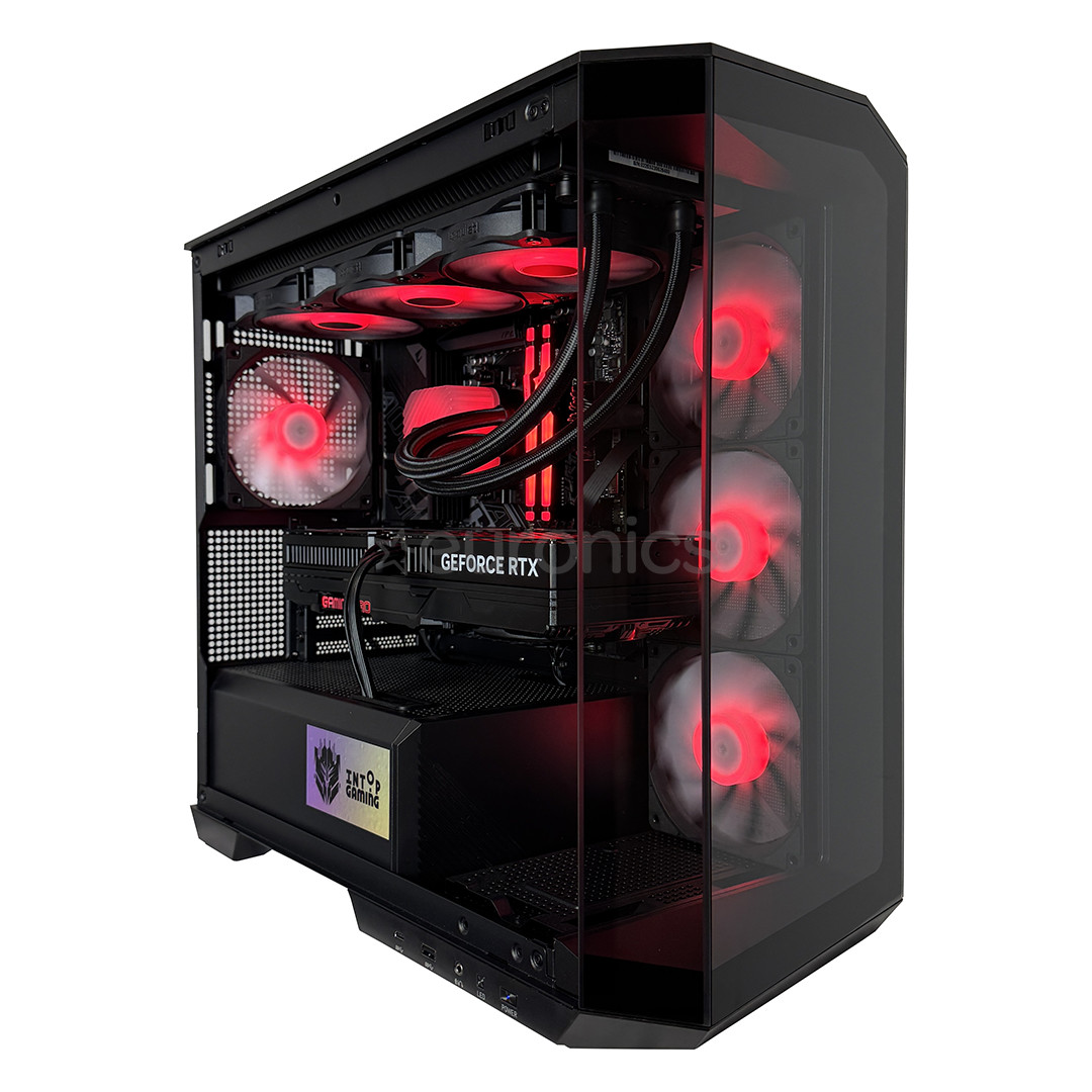 Intop Gaming R9 Aqua, Ryzen 9, 64 GB, 2 TB, RTX 5080, must - Lauaarvuti