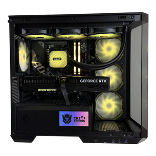 Intop Gaming R9 Aqua, Ryzen 9, 64 GB, 2 TB, RTX 5080, must - Lauaarvuti