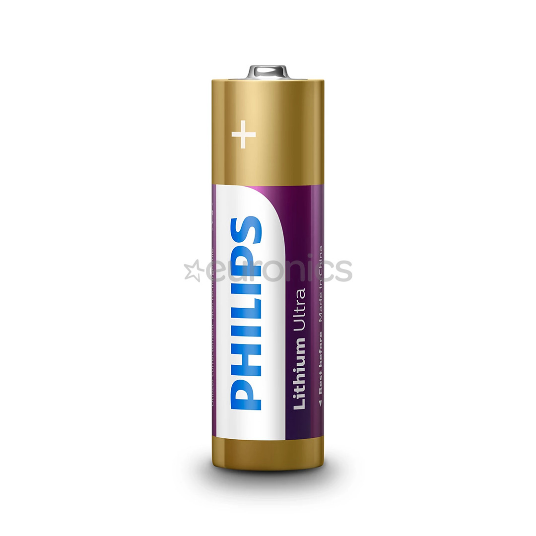 Philips Lithium Ultra, AA, 4 pc - Batteries