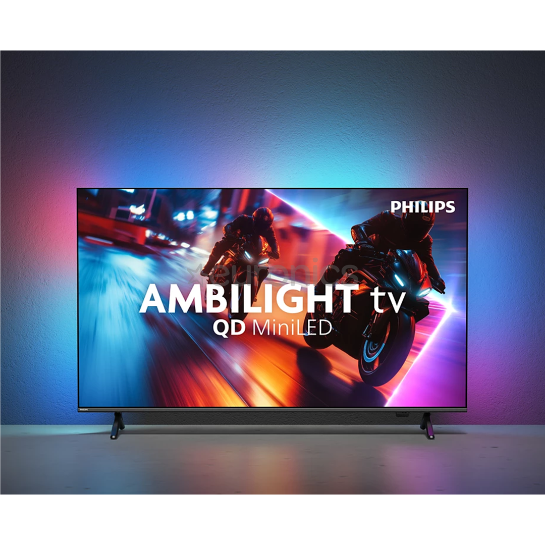 Philips MLED920, 75'', 4K UHD, Mini LED, must - Teler