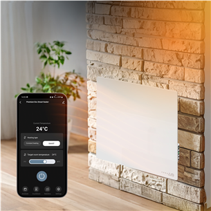 Aeno Premium Eco Smart Quadro, 500 W, white - Wall heater