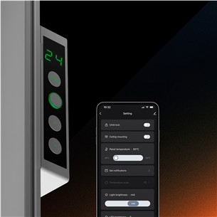 Aeno Premium Eco Smart Quadro, 500 W, valge - Kütteseade seinale