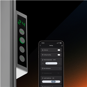 Aeno Premium Eco Smart Quadro, 500 W, white - Wall heater