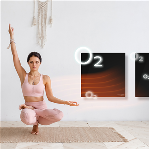 Aeno Premium Eco Smart Quadro, 500 W, black - Wall heater