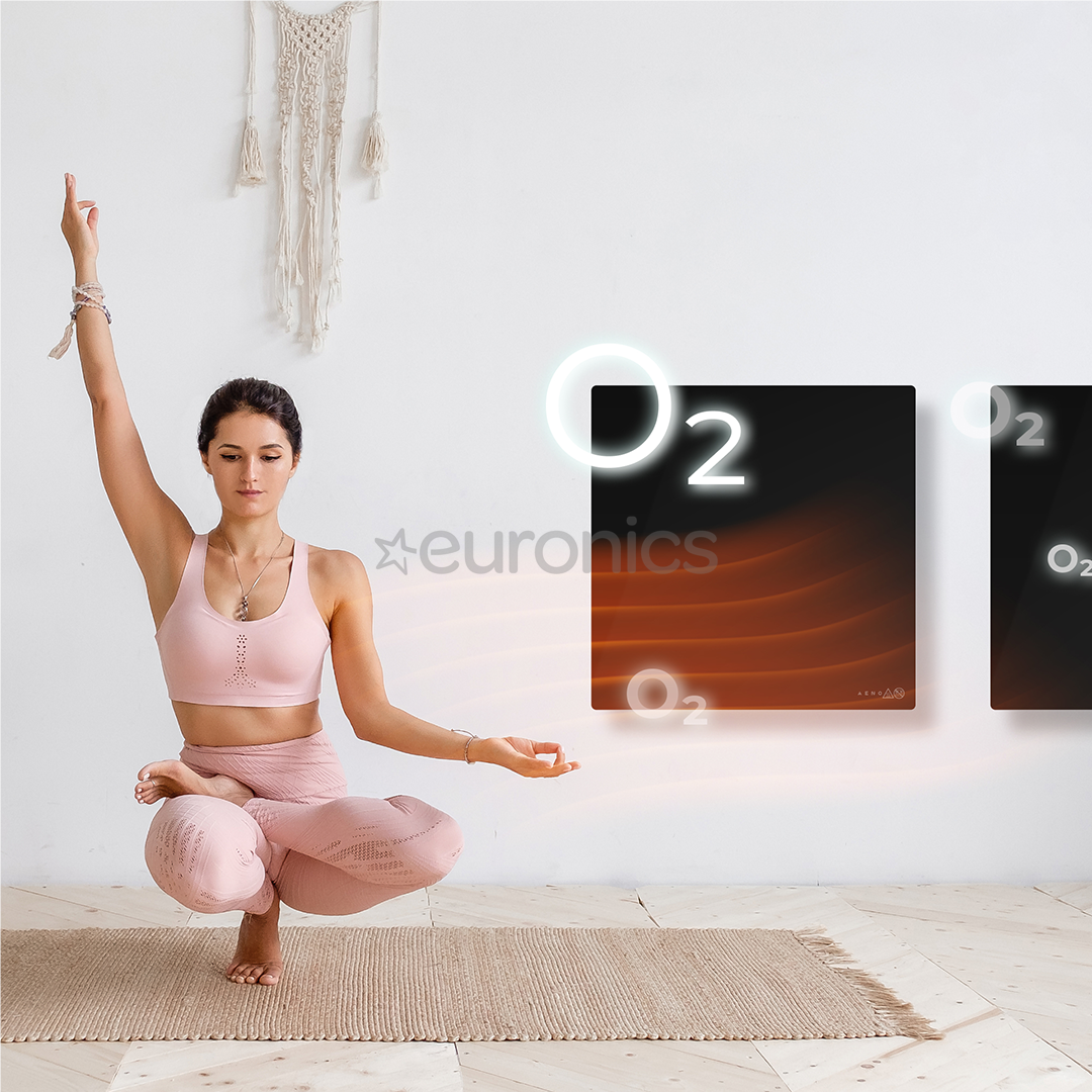 Aeno Premium Eco Smart Quadro, 500 W, black - Wall heater