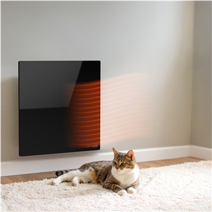 Aeno Premium Eco Smart Quadro, 500 W, black - Wall heater