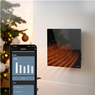 Aeno Premium Eco Smart Quadro, 500 W, black - Wall heater