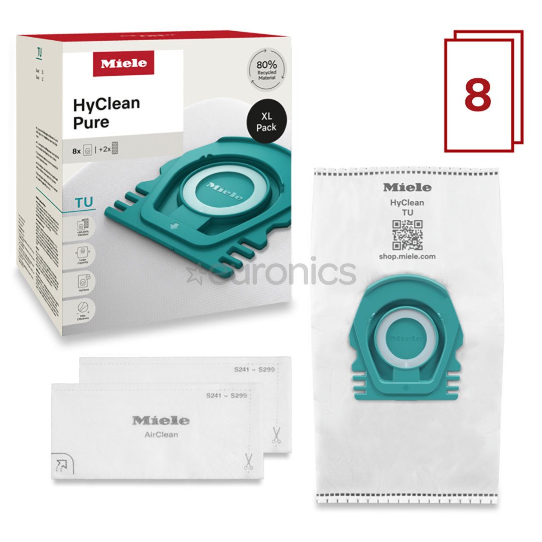 Miele TU XL HyClean Pure, Guard L1 & Guard S1, 8 pcs - Dust bags