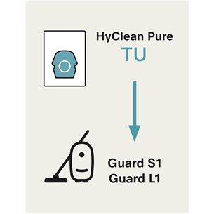 Miele TU XL HyClean Pure, Guard L1 & Guard S1, 8 tk - Tolmukotid