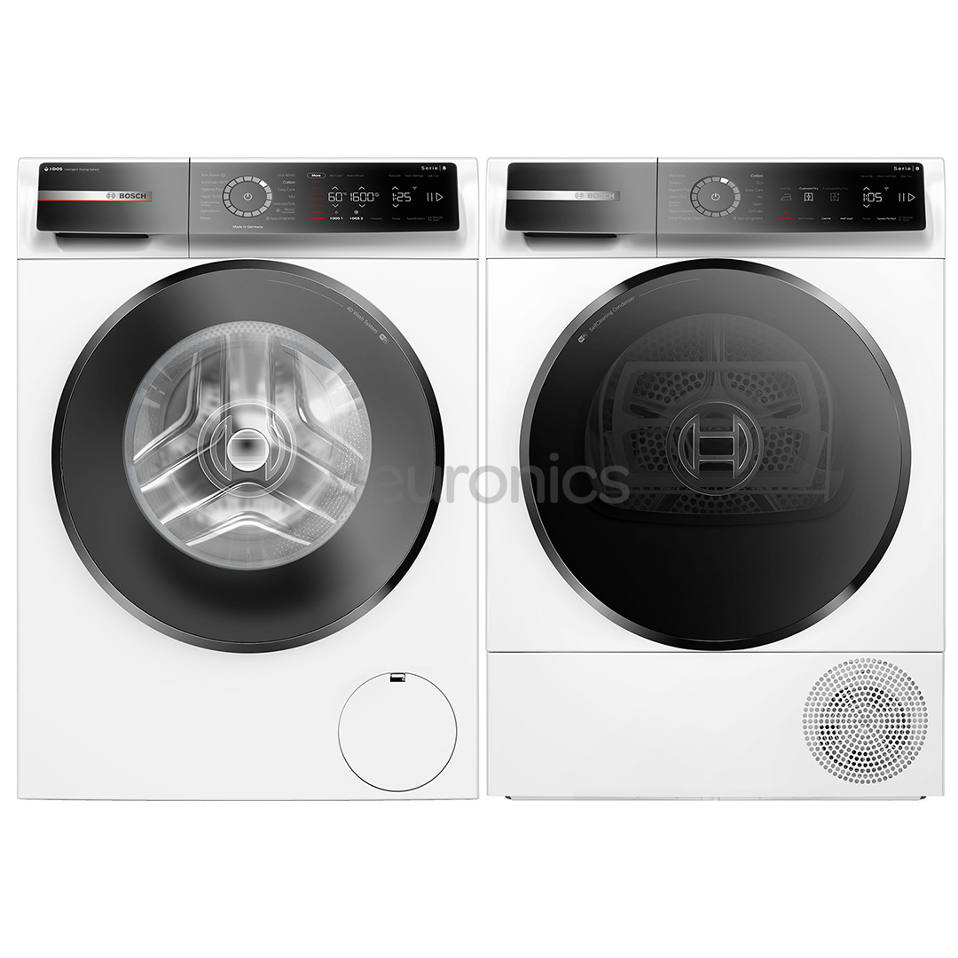 Bosch, 10 kg + 9 kg - Washing machine + clothes dryer