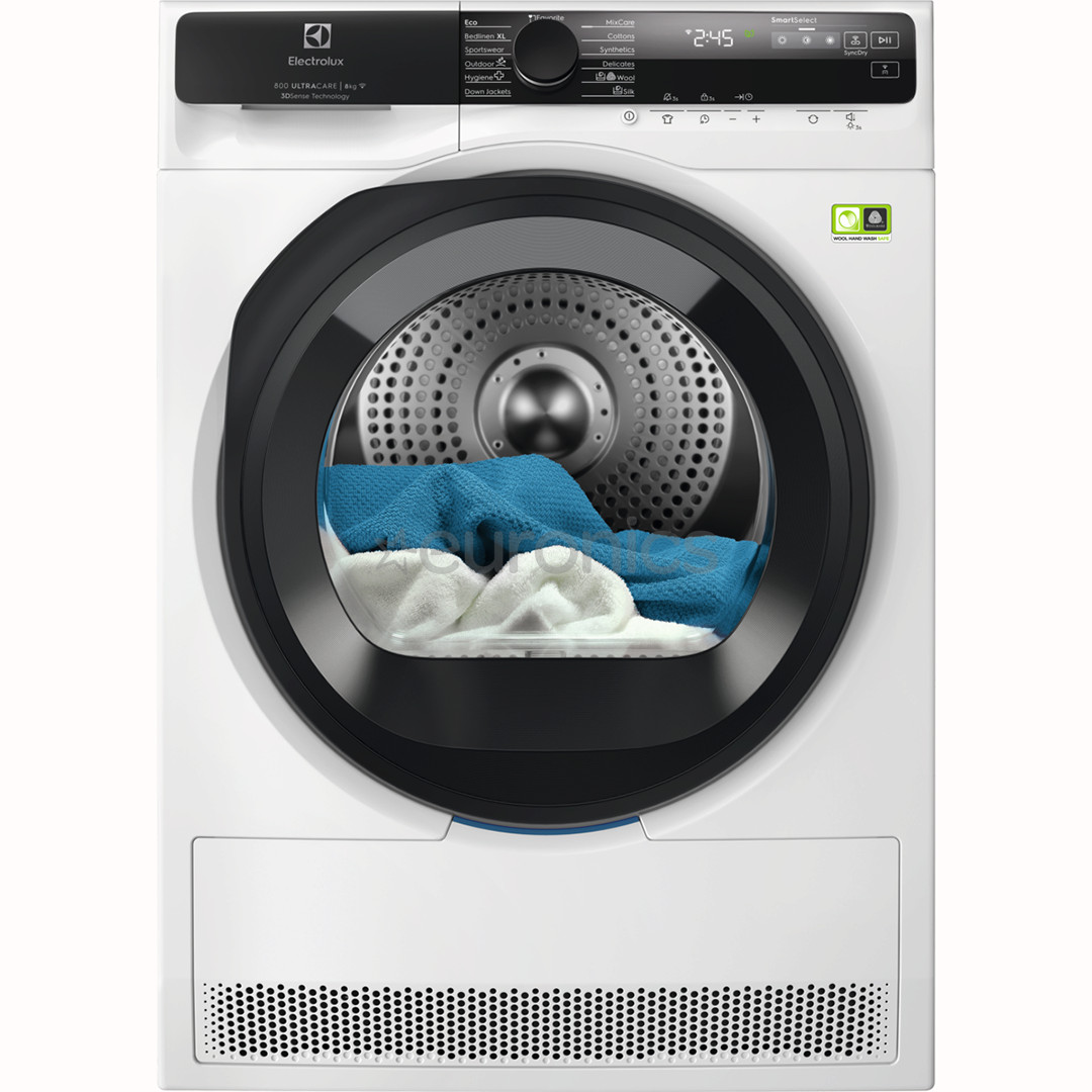 Electrolux 800-seeria UltraCare, 8 kg, sügavus 63.6 cm - Pesukuivati