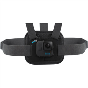 GoPro Chesty, must - Kaamera rakmekinnitus rinnale