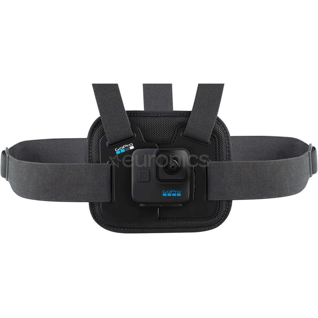 GoPro Chesty, must - Kaamera rakmekinnitus rinnale