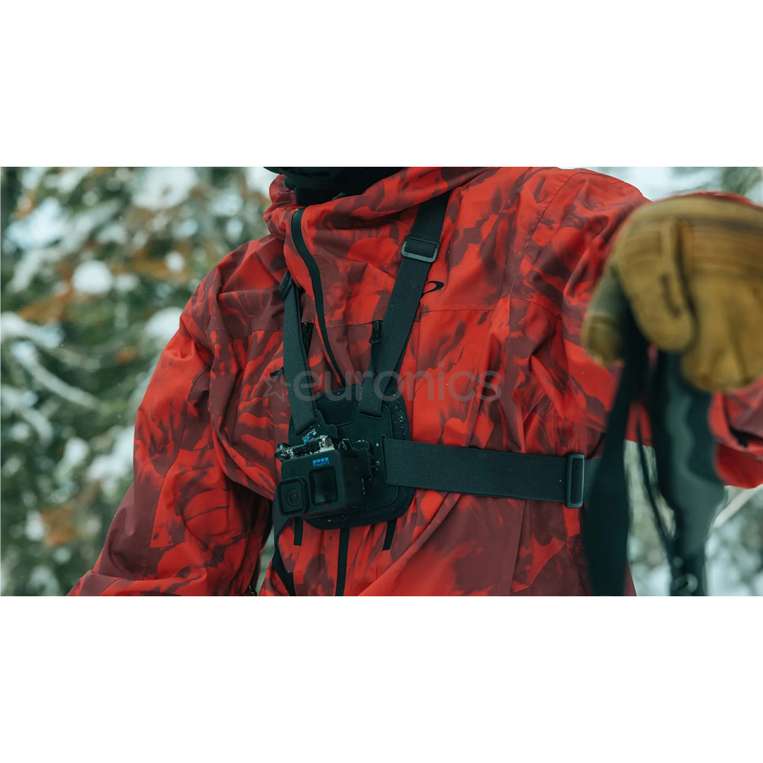 GoPro Chesty, must - Kaamera rakmekinnitus rinnale