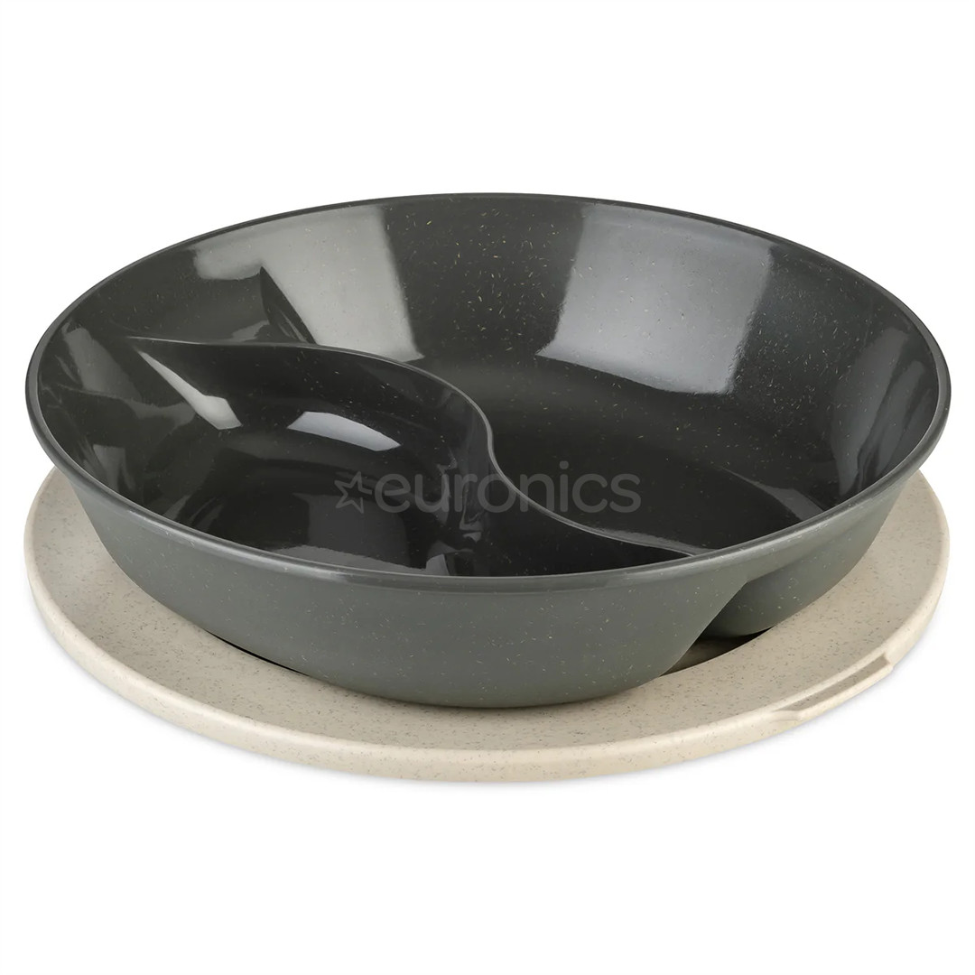Koziol Connect Separee, 1.5 L, nature ash grey - Plate with lid