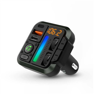 Nedis Car FM Transmitter Fixed, black - FM transmitter CATR2024BK