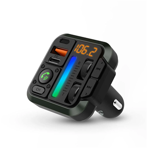 Nedis Car FM Transmitter Fixed, black - FM transmitter CATR2024BK