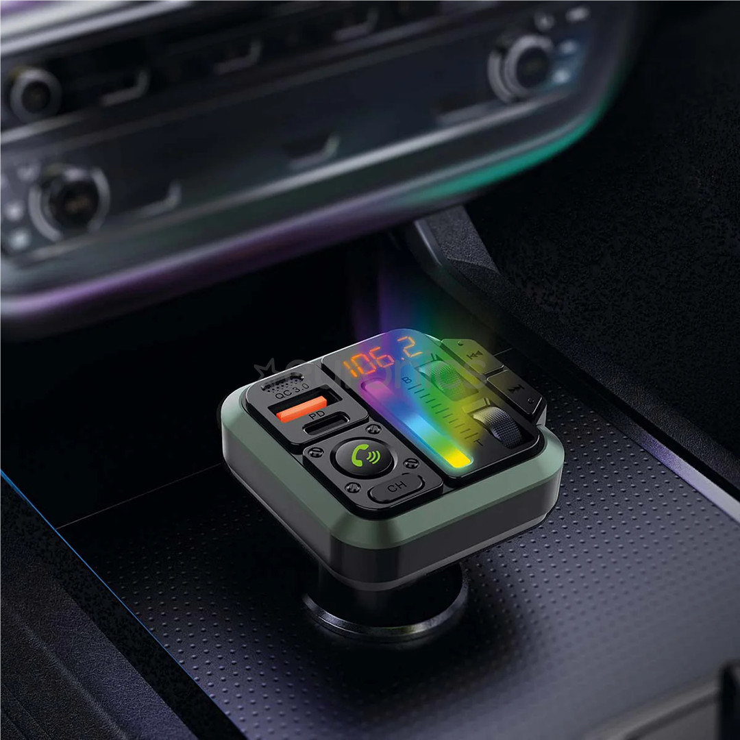 Nedis Car FM Transmitter Fixed, black - FM transmitter