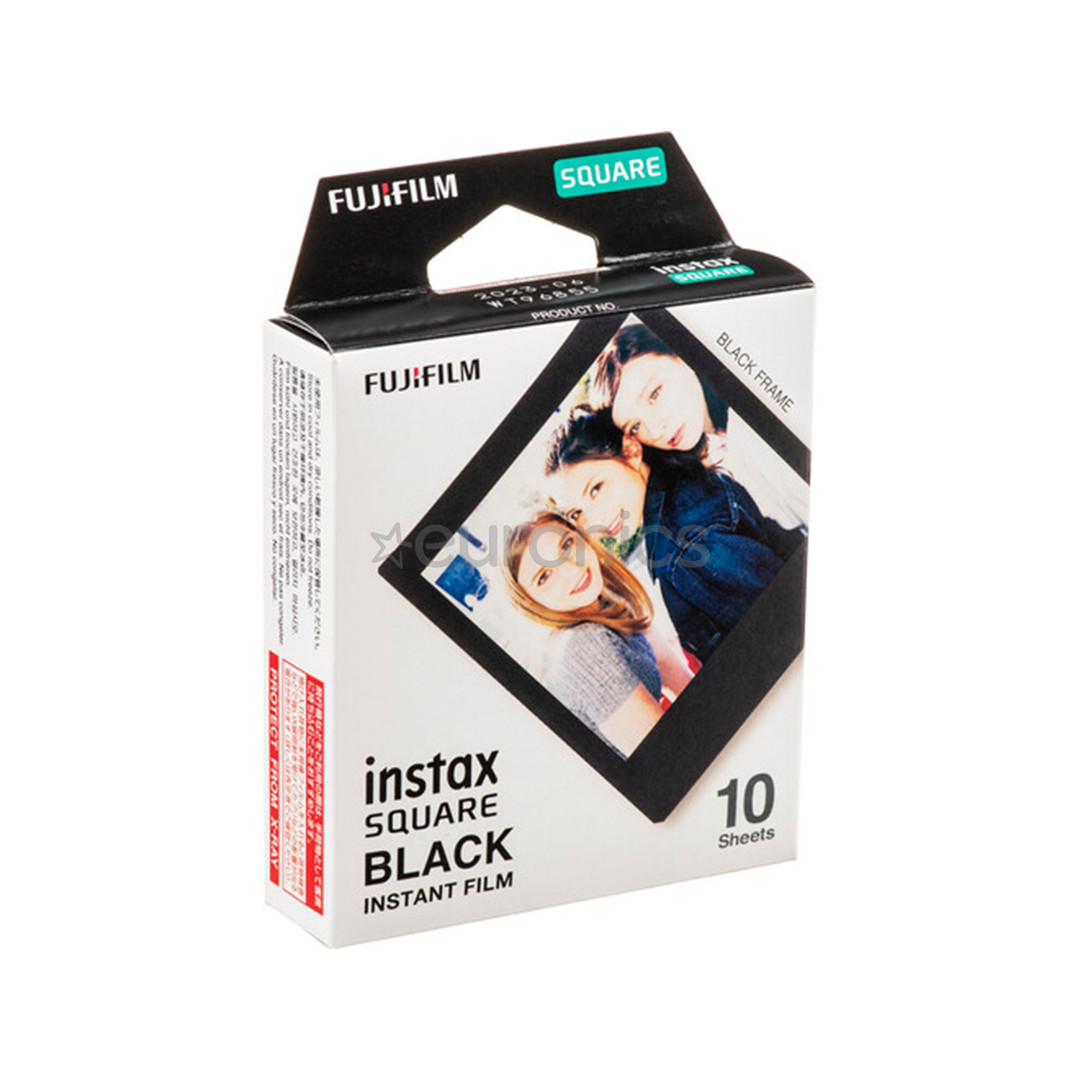 Fuji Instax Square Film Black Frame, 10 tk - Fotopaber