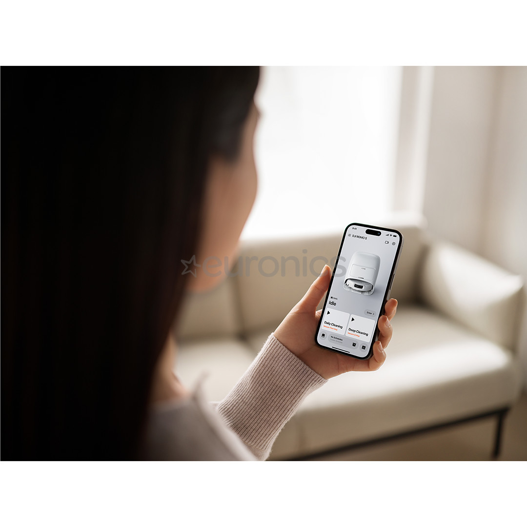 DJI Romo S, wet & dry, white - Robot vacuum cleaner