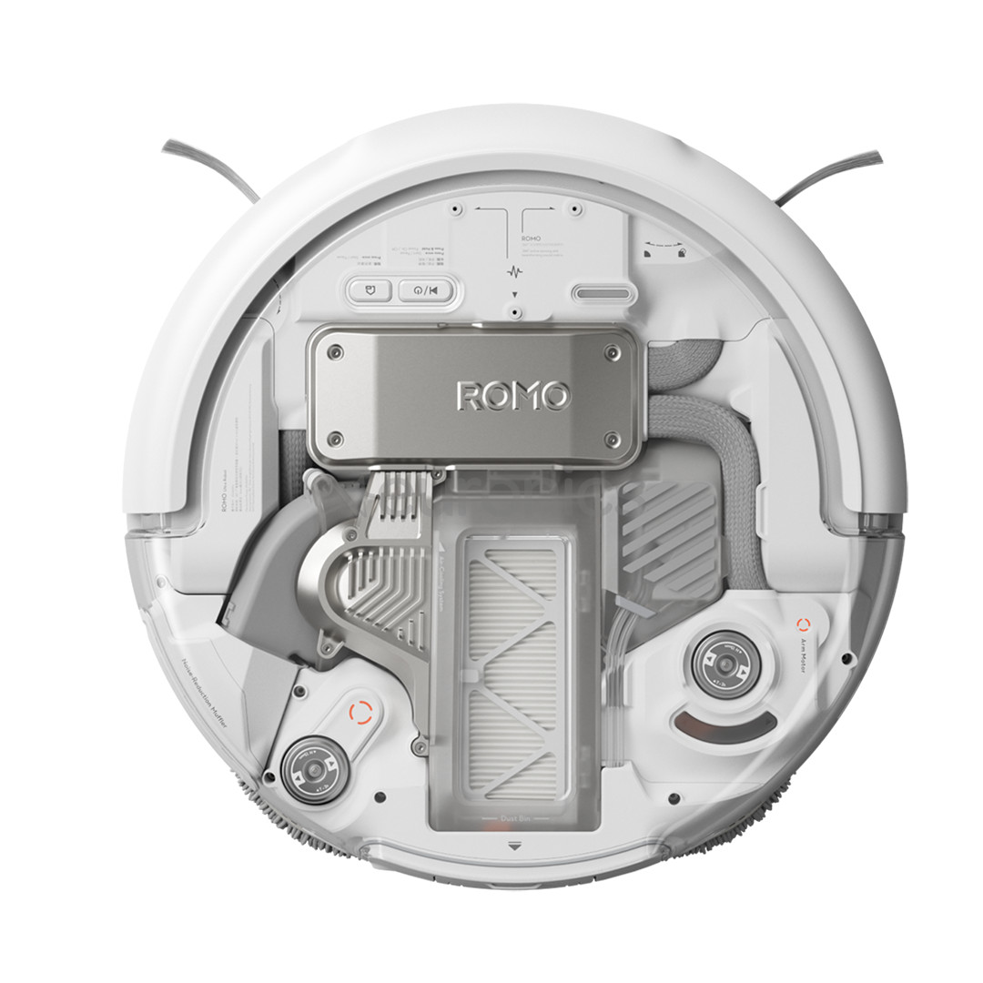 DJI Romo A, märg- ja kuivpuhastus, valge/läbipaistev - Robottolmuimeja