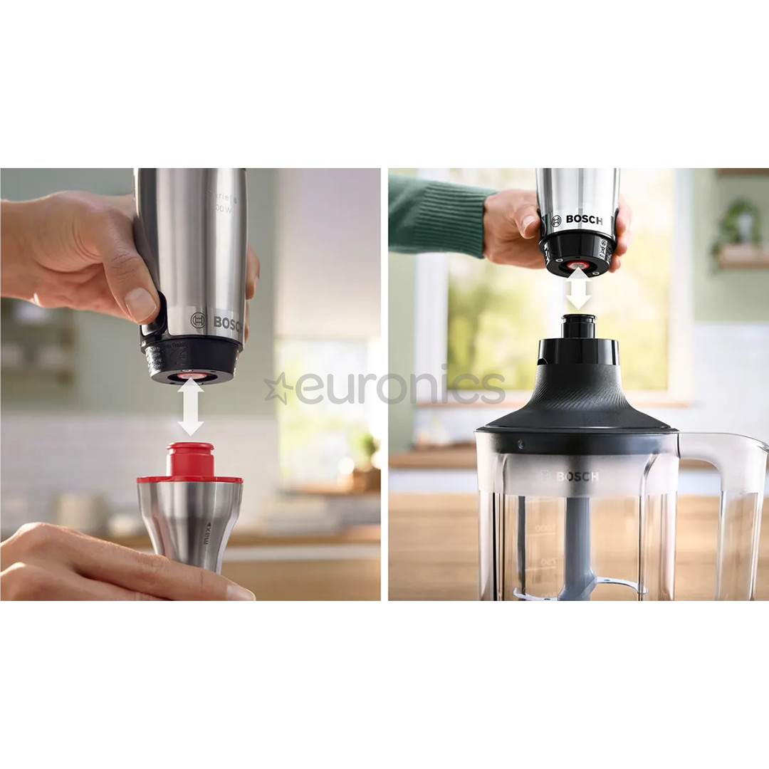 Bosch ErgoMaster, Series 6, 1200 W, stainless steel - Hand blender